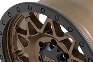Rough Country Lift Kits & Suspension | 1350 Offroad - Rough Country Series 78 Wheel, Simulated Beadlock, Bronze/Black, 17x8.5-in, 5x5, 0mm Offset - 78170918 - Image 4