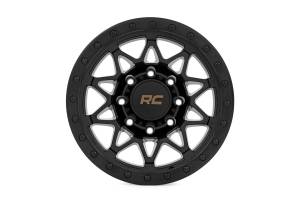 Rough Country Lift Kits & Suspension | 1350 Offroad - Rough Country Series 78 Wheel, Simulated Beadlock, Semi Gloss Black, 18x9-in, 8x180, 0mm Offset - 78180906B - Image 2