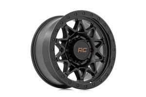 Rough Country Lift Kits & Suspension | 1350 Offroad - Rough Country Series 78 Wheel, Simulated Beadlock, Semi Gloss Black, 18x9-in, 8x180, 0mm Offset - 78180906B - Image 4