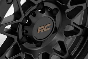 Rough Country Lift Kits & Suspension | 1350 Offroad - Rough Country Series 78 Wheel, Simulated Beadlock, Semi Gloss Black, 18x9-in, 6x5.5, 0mm Offset - 78180912B - Image 5