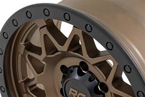 Rough Country Lift Kits & Suspension | 1350 Offroad - Rough Country Series 78 Wheel, Simulated Beadlock, Bronze/Black, 18x9-in, 6x135, 0mm Offset - 78180917 - Image 4