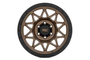 Rough Country Lift Kits & Suspension | 1350 Offroad - Rough Country Series 78 Wheel, Simulated Beadlock, Bronze/Black, 18x9-in, 8x6.5, 12mm Offset - 78181210 - Image 2
