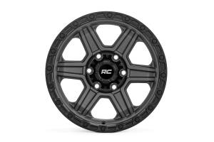 Rough Country Lift Kits & Suspension | 1350 Offroad - Rough Country Series 79 Wheel, One-Piece, Gunmetal Gray with Black Ring, 17x8.5-in, 6x5.5, 0mm Offset - 79170912G - Image 2
