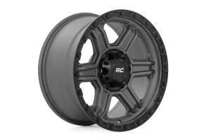 Rough Country Lift Kits & Suspension | 1350 Offroad - Rough Country Series 79 Wheel, One-Piece, Gunmetal Gray with Black Ring, 17x8.5-in, 6x5.5, 0mm Offset - 79170912G - Image 3