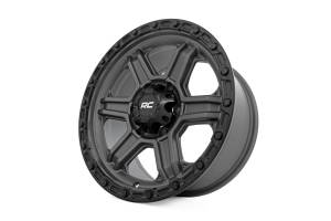 Rough Country Lift Kits & Suspension | 1350 Offroad - Rough Country Series 79 Wheel, One-Piece, Gunmetal Gray with Black Ring, 17x8.5-in, 6x5.5, 0mm Offset - 79170912G - Image 4