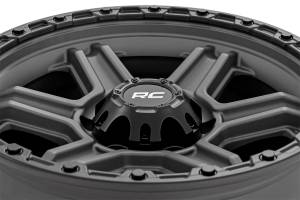 Rough Country Lift Kits & Suspension | 1350 Offroad - Rough Country Series 79 Wheel, One-Piece, Gunmetal Gray with Black Ring, 17x8.5-in, 6x5.5, 0mm Offset - 79170912G - Image 6