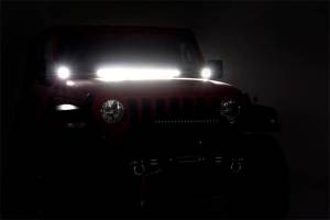 Rough Country Lift Kits & Suspension | 1350 Offroad - Rough Country Spectrum LED Light Bar, Hood Kit, 30-in - 80054 - Image 5