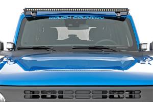 Rough Country Lift Kits & Suspension | 1350 Offroad - Rough Country Spectrum LED Light Bar, Upper, Windshield Mount, with 50-in Single Row - 82043 - Image 2