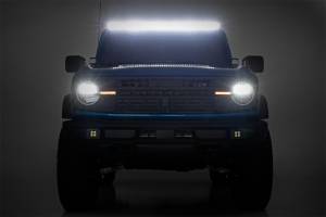 Rough Country Lift Kits & Suspension | 1350 Offroad - Rough Country Spectrum LED Light Bar, Upper, Windshield Mount, with 50-in Single Row - 82043 - Image 6