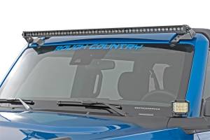 Rough Country Lift Kits & Suspension | 1350 Offroad - Rough Country Spectrum LED Light Bar, Upper, Windshield Mount, with 50-in Single Row - 82043 - Image 4
