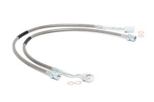 Rough Country Lift Kits & Suspension | 1350 Offroad - Rough Country Stainless Steel Brake Lines, Front, for Models with 5-7.5-in Lift - 89370 - Image 1