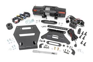 Rough Country Lift Kits & Suspension | 1350 Offroad - Rough Country Winch Mounting Plate, with RS6500S Winch, LED Light - 92064 - Image 1