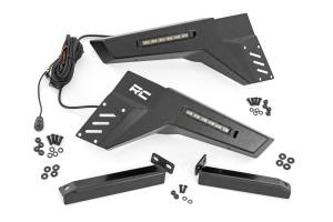 Rough Country Lift Kits & Suspension | 1350 Offroad - Rough Country Bumper Wings, 6-in, Black Series, LED Light Bar, Slim Line, Pair, Honda Pioneer 1000-6 [23-24] - 92088 - Image 1