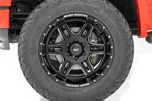 Rough Country Lift Kits & Suspension | 1350 Offroad - Rough Country One-Piece Series 96 Wheel, Machined, Gloss Black, 18X9 [5X5.5], +0mm - 92180914 - Image 2