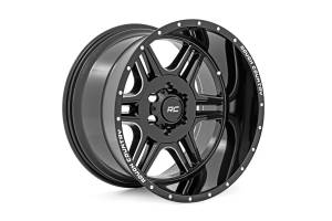 Rough Country Lift Kits & Suspension | 1350 Offroad - Rough Country One-Piece Series 96 Wheel, Machined, Gloss Black, 18X9 [5X5.5], +0mm - 92180914 - Image 5