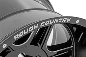 Rough Country Lift Kits & Suspension | 1350 Offroad - Rough Country One-Piece Series 96 Wheel, Machined, Gloss Black, 18X9 [5X5.5], +0mm - 92180914 - Image 3