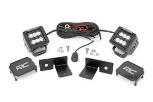 Rough Country Lift Kits & Suspension | 1350 Offroad - Rough Country LED Kit, 2-in Lift, Cube Under, Black, Combo - 93031 - Image 1