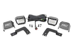 Rough Country Lift Kits & Suspension | 1350 Offroad - Rough Country LED Light Bar, 3in, Chrome Pair, Under Bed Mount, Wide Angle, Polaris XPEDITION ADV 5 - 93190 - Image 1