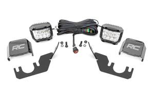 Rough Country Lift Kits & Suspension | 1350 Offroad - Rough Country Black Series LED Fog Light Kit, 3-in, Rear Mount, OSRAM - 94008 - Image 1