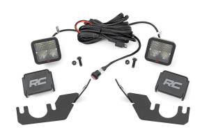 Rough Country Lift Kits & Suspension | 1350 Offroad - Rough Country Black Series LED Fog Light Kit, 2-in, Rear Mount, Spectrum, Pair - 94009 - Image 1