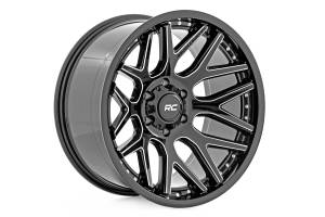 Rough Country Lift Kits & Suspension | 1350 Offroad - Rough Country One-Piece Series 95 Wheel, 22x10 [6x6.5], Machined - 95221012M - Image 1