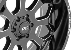 Rough Country Lift Kits & Suspension | 1350 Offroad - Rough Country One-Piece Series 96 Wheel, 20x10 [6x5.5], Gloss Black - 96201012A - Image 5
