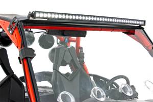 Rough Country Lift Kits & Suspension | 1350 Offroad - Rough Country LED Light Bar, Front Mount, 40-in, Black Dual Row, White DRL - 97037 - Image 5