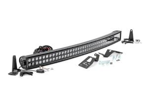 Rough Country Lift Kits & Suspension | 1350 Offroad - Rough Country LED Light Bar, Front Mount, 40-in, Black Dual Row - 97038 - Image 1