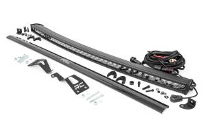 Rough Country Lift Kits & Suspension | 1350 Offroad - Rough Country LED Light Bar, Front Mount, 40-in, Black Single Row - 97040 - Image 1