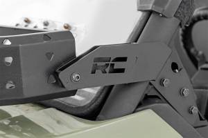 Rough Country Lift Kits & Suspension | 1350 Offroad - Rough Country Cargo Rack, Front, Black Series LED, 6-in Light, Slime Line, Driver/Passenger Side Bracket - 97074 - Image 4