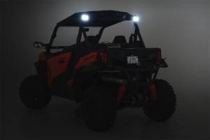 Rough Country Lift Kits & Suspension | 1350 Offroad - Rough Country Black Series LED Fog Light Kit, 2-in, Rear Mount, Spot, Black Pair - 97081 - Image 5