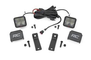 Rough Country Lift Kits & Suspension | 1350 Offroad - Rough Country Black Series LED Fog Light Kit, 2-in, Rear Mount, Spectrum, Pair - 97084 - Image 1