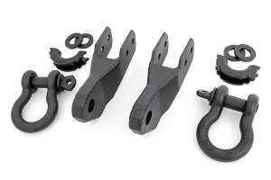 Rough Country Lift Kits & Suspension | 1350 Offroad - Rough Country Tow Hook To Shackle Conversion Kit, with D-Rings - RS167 - Image 1
