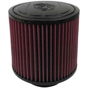 S&B Air Filter for Intake Kits 75-5061,75-5059 Oiled Cotton Cleanable Red - KF-1055