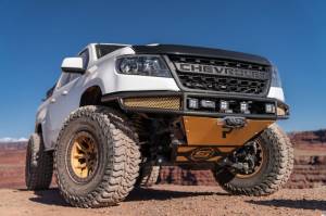 N-Fab Steps, Nerf Bars & Truck Accessories | 1350 Offroad - N-Fab M-RDS Front Bumper 15-17 Chevy Colorado - Textured Black with Silver Skid Plate - G151MRDS-TX - Image 2