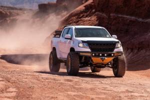 N-Fab Steps, Nerf Bars & Truck Accessories | 1350 Offroad - N-Fab M-RDS Front Bumper 15-17 Chevy Colorado - Textured Black with Silver Skid Plate - G151MRDS-TX - Image 5