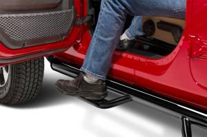 N-Fab Steps, Nerf Bars & Truck Accessories | 1350 Offroad - N-Fab Nerf Step 07-17 Jeep Wrangler JK 4 Door All - Gloss Black - W2W - 3in - J0764-GB - Image 2