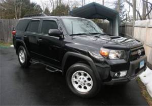 N-Fab Steps, Nerf Bars & Truck Accessories | 1350 Offroad - N-Fab Nerf Step 03-09 Toyota 4Runner SUV 4 Door - Textured Black - W2W - 3in - T0260R - Image 1