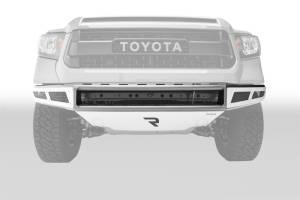 N-Fab Steps, Nerf Bars & Truck Accessories | 1350 Offroad - N-Fab M-RDS Front Bumper 14-17 Toyota Tundra - Gloss Black with Silver Skid Plate - T141MRDS - Image 4