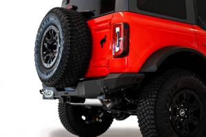 Addictive Desert Designs Bumpers & Off-Road Parts | 1350 Offroad - ADD 2021+ Ford Bronco Rock Fighter Rear Bumper - Hammer Black - R23012NA01NA - Image 1