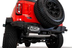 Addictive Desert Designs Bumpers & Off-Road Parts | 1350 Offroad - ADD 2021+ Ford Bronco Rock Fighter Rear Bumper - Hammer Black - R23012NA01NA - Image 3