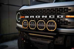 DV8 Offroad Bumpers & Jeep Accessories | 1350 Offroad - DV8 Elite Series 20in Dual Row Light Bar with Accent Light - BE20EW200W-H - Image 4