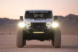 DV8 Offroad Bumpers & Jeep Accessories | 1350 Offroad - DV8 Elite Series 20in Dual Row Light Bar with Accent Light - BE20EW200W-H - Image 2