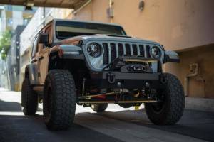 DV8 Offroad Bumpers & Jeep Accessories | 1350 Offroad - DV8 20in Halo Elite Single Row Light Bar with Accent Light - White/Amber - BE20SW105W-H - Image 6