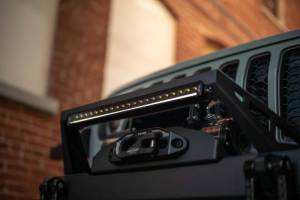 DV8 Offroad Bumpers & Jeep Accessories | 1350 Offroad - DV8 20in Halo Elite Single Row Light Bar with Accent Light - White/Amber - BE20SW105W-H - Image 8