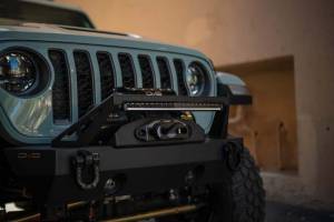 DV8 Offroad Bumpers & Jeep Accessories | 1350 Offroad - DV8 20in Halo Elite Single Row Light Bar with Accent Light - White/Amber - BE20SW105W-H - Image 11