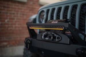 DV8 Offroad Bumpers & Jeep Accessories | 1350 Offroad - DV8 20in Halo Elite Single Row Light Bar with Accent Light - White/Amber - BE20SW105W-H - Image 13