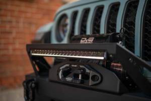 DV8 Offroad Bumpers & Jeep Accessories | 1350 Offroad - DV8 20in Halo Elite Single Row Light Bar with Accent Light - White/Amber - BE20SW105W-H - Image 12