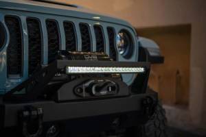 DV8 Offroad Bumpers & Jeep Accessories | 1350 Offroad - DV8 20in Halo Elite Single Row Light Bar with Accent Light - White/Amber - BE20SW105W-H - Image 16
