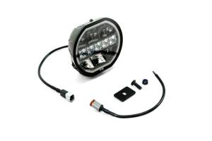 DV8 Offroad Bumpers & Jeep Accessories | 1350 Offroad - DV8 7in Halo Elite Round Light with Accent Halo - White/Amber - BE7RW108W-H - Image 6